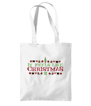 Load image into Gallery viewer, Film Stories &#39;It Feels Like Christmas&#39; Tote Bag