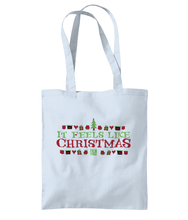 Load image into Gallery viewer, Film Stories &#39;It Feels Like Christmas&#39; Tote Bag
